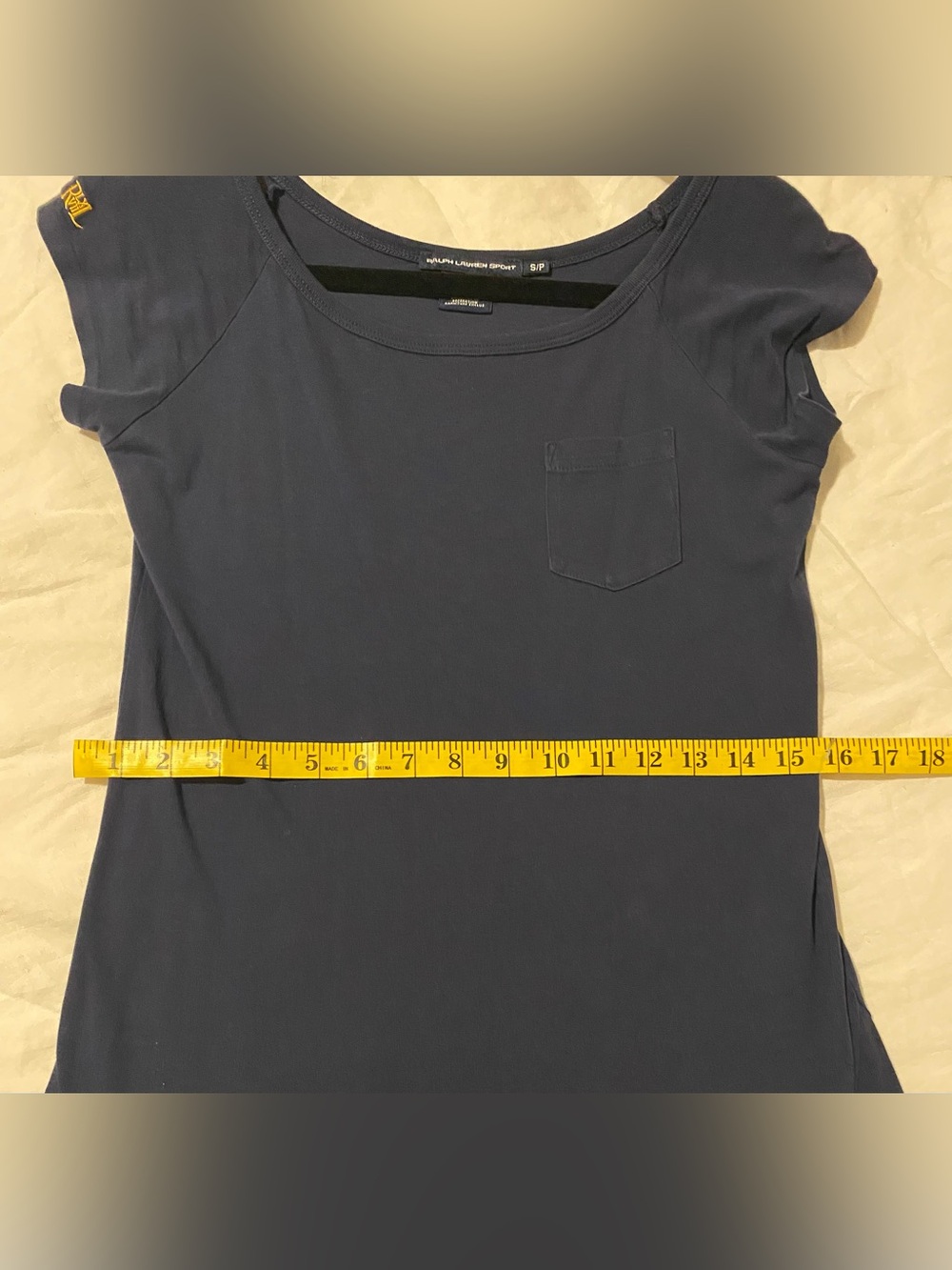 Ralph Lauren Navy Cap-Sleeve Maxi Dress - Picture 7 of 8